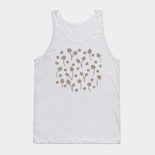 Autumn forest mushrooms in grey Tank Top